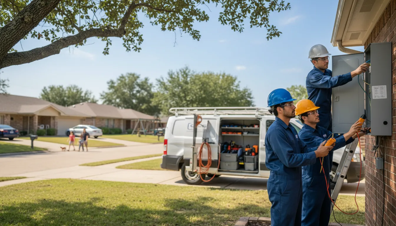 Certified electrician providing emergency electrical services in Deep River, IA